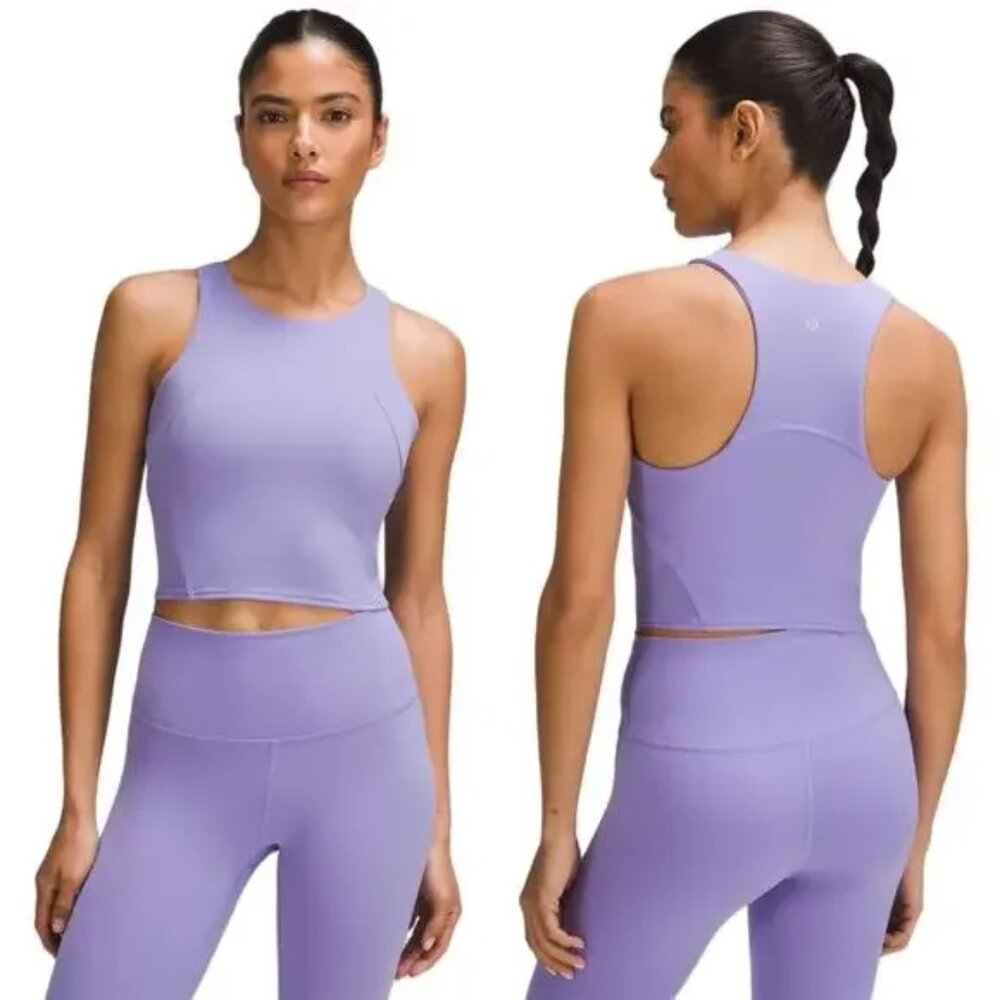 Lululemon Wunder Train Racerback Athletic Tank Top in Dark Lavender Size 14